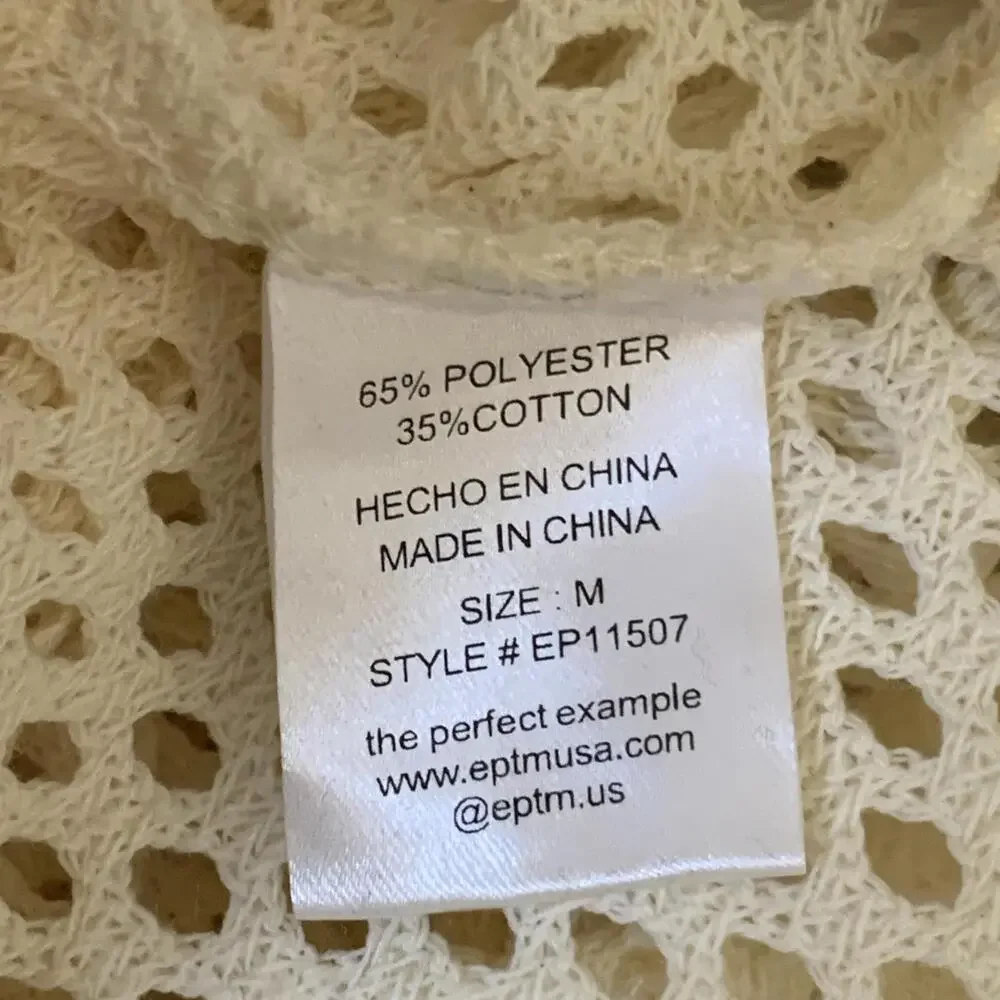 EPTM Crochet Tank New‎ With Tags Mens Medium